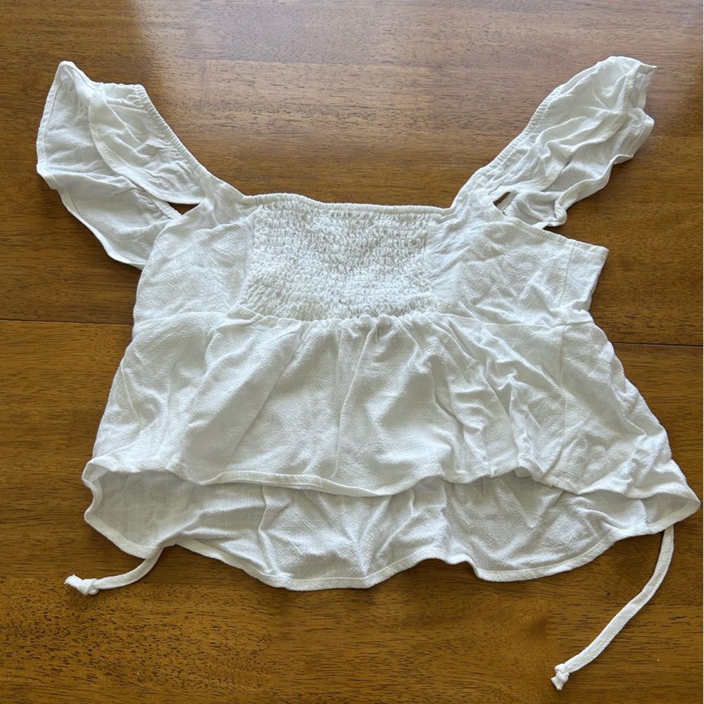 PacSun White Ruffled Top - Picture 2 of 2